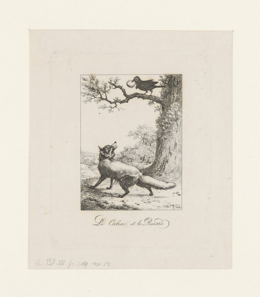 Le Corbeau et le Renard (uit de serie: Les fables de la Fontaine)