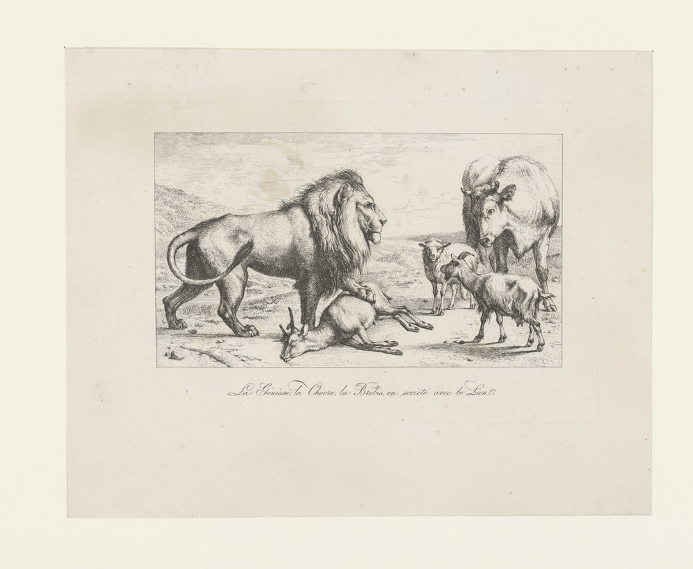 La Génisse (uit de serie: Les fables de la Fontaine)