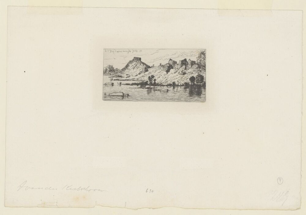 Waterlandschap met bergen