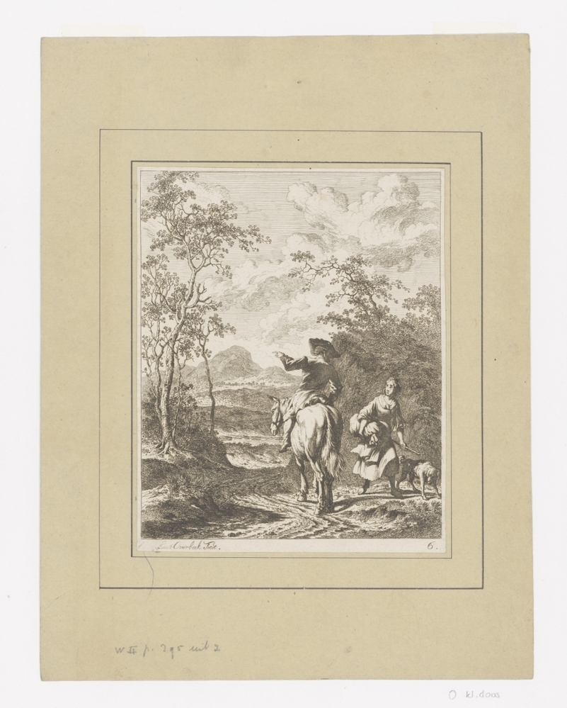 Landschap met twee figuren