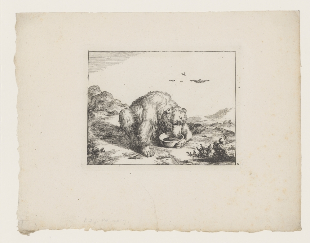 Drinkende beer (uit de serie: De beren)