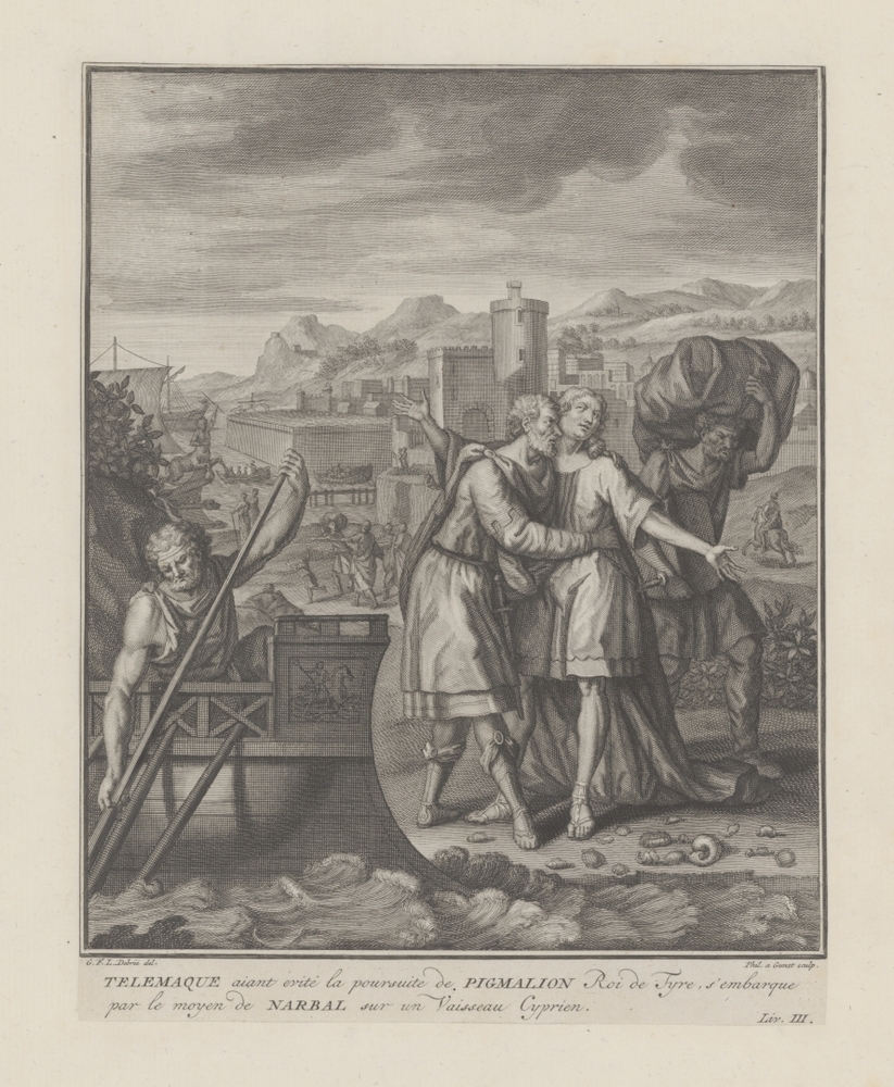 Telemachus ontkomt aan Pigmalion