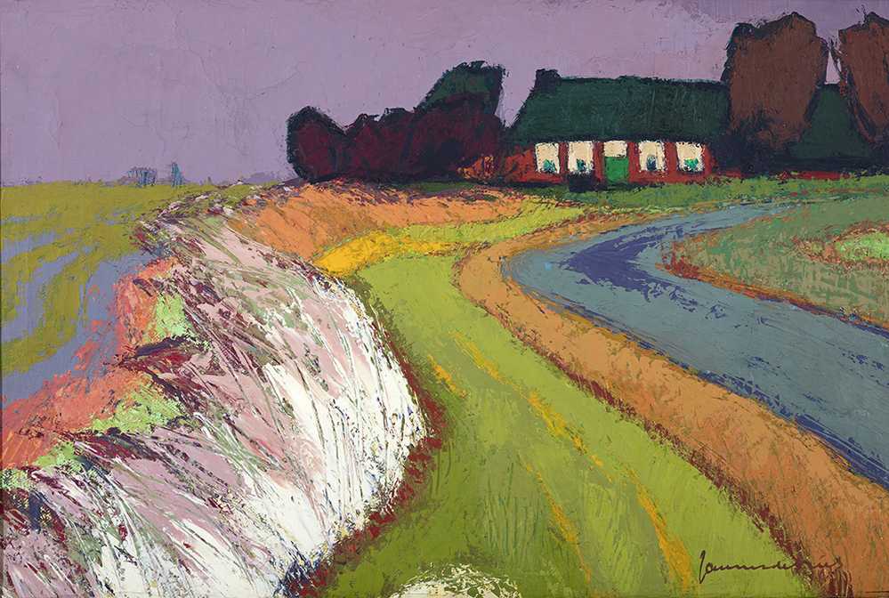 Landschap met woning