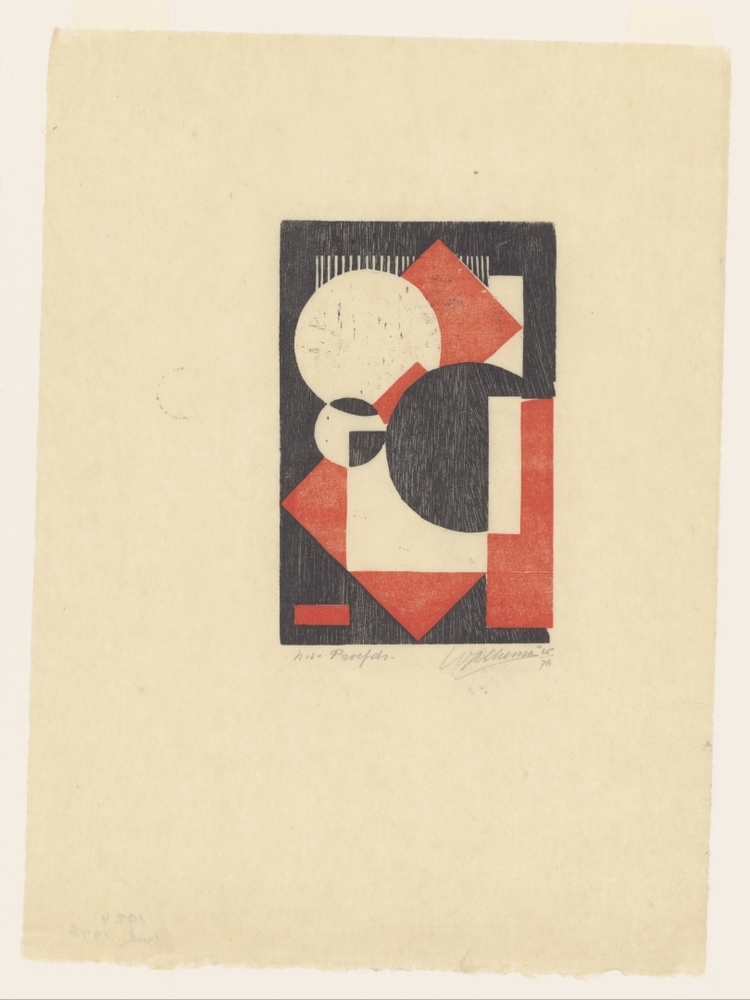 Compositie rood-zwart I