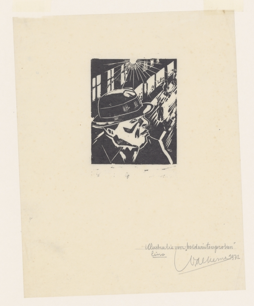 illustratie voor de omslag van H.G. Cannegieters Midwintersproken