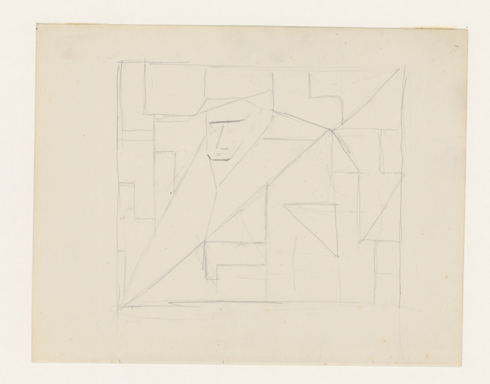 Abstracte compositie (uit oud schetsboek)