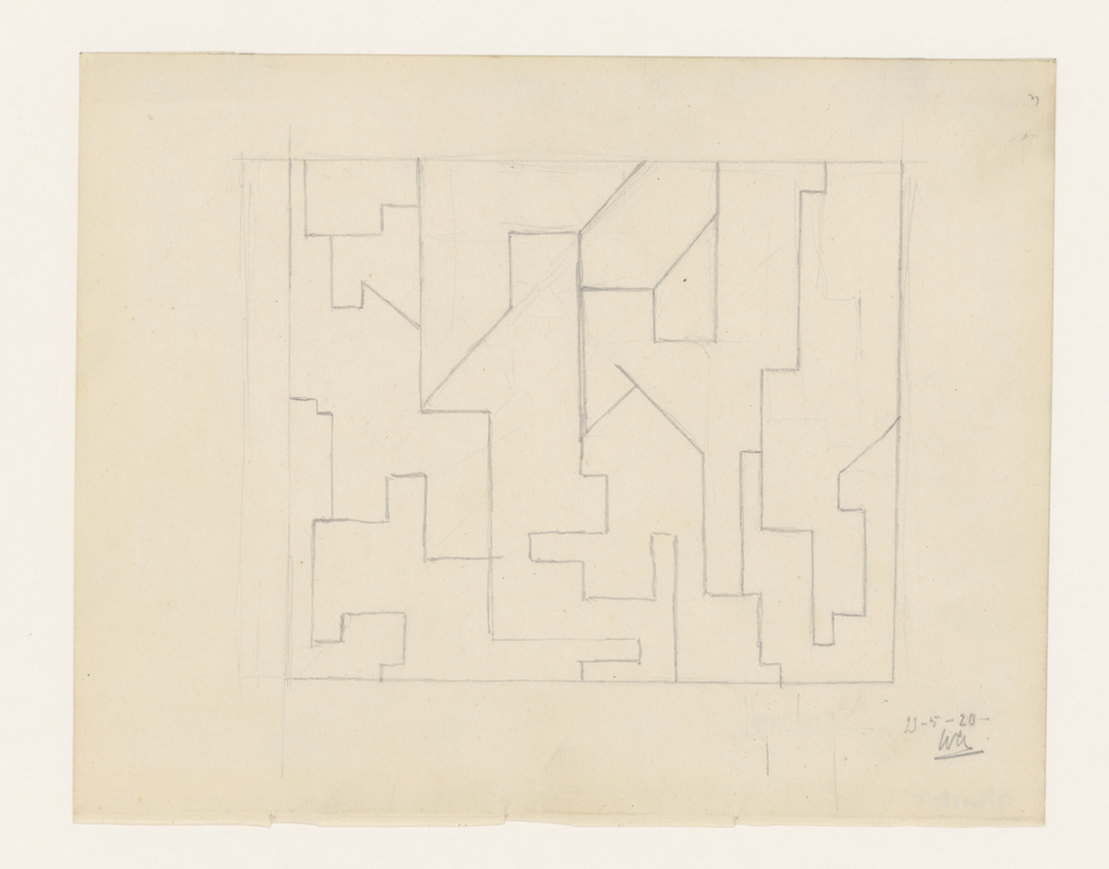 Abstracte compositie (uit oud schetsboek)