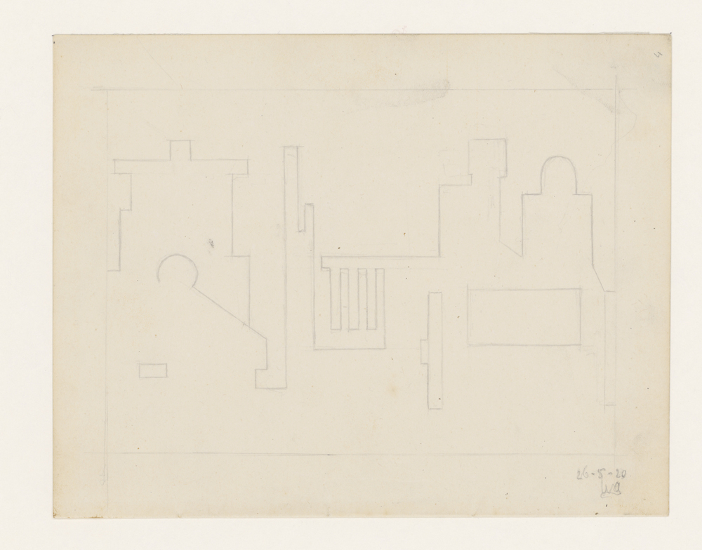 Abstracte compositie (uit oud schetsboek)