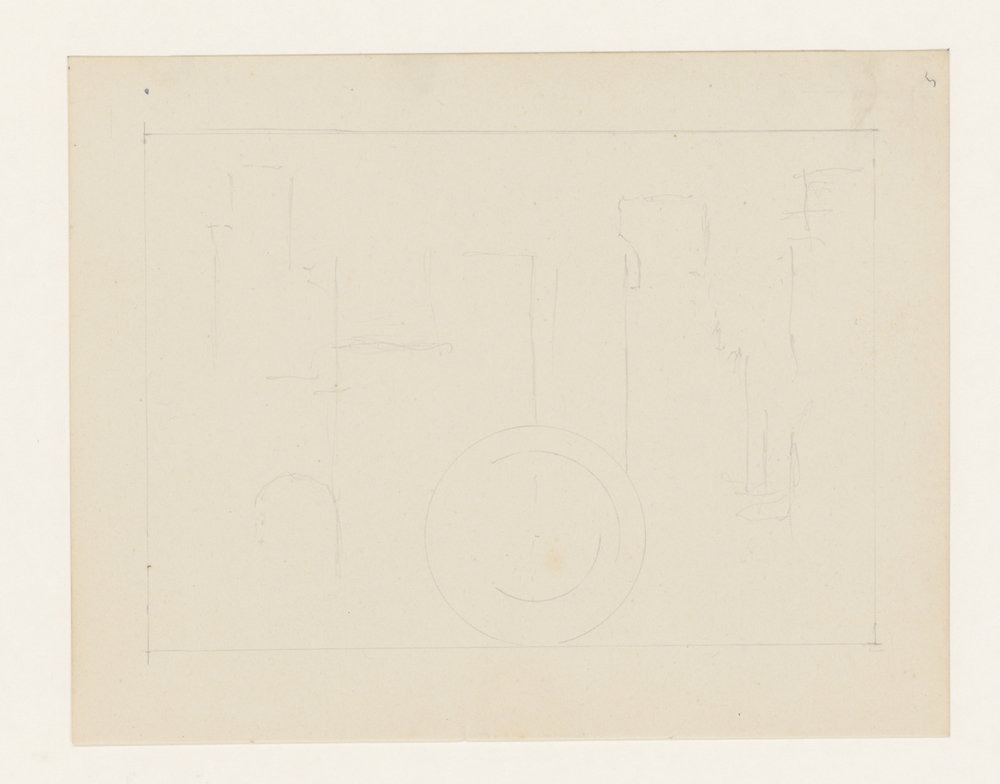 Abstracte compositie (uit oud schetsboek)