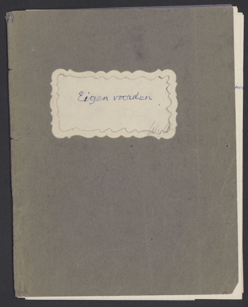 Schets-/notitieboekje Wobbe Alkema