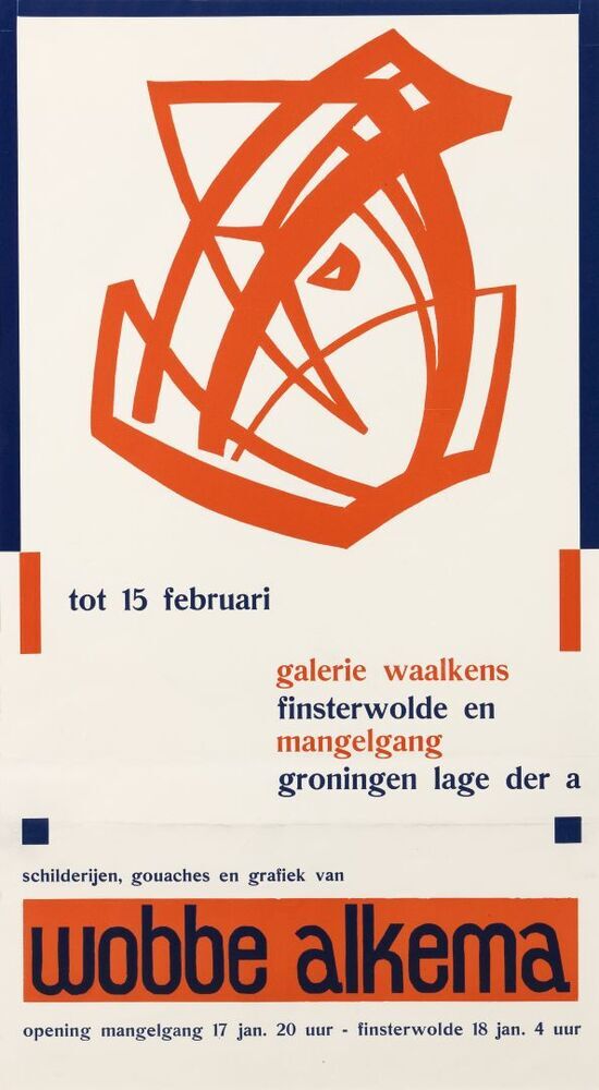Affiche: galerie Waalkens / de Mangelgang