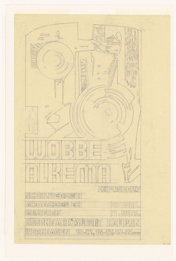 ontwerp affiche Wobbe Alkema, Kampen