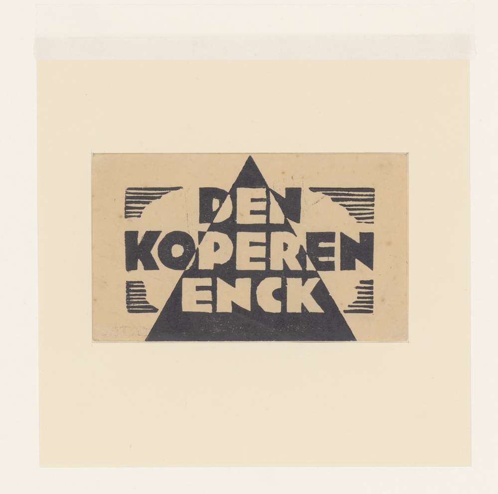 Vignet voor de omslag van Den Koperen Enck