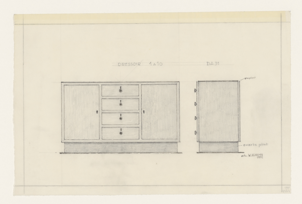 Meubelontwerpen: dressoir DA 31