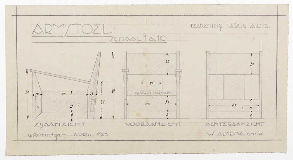 Meubelontwerpen: armstoel