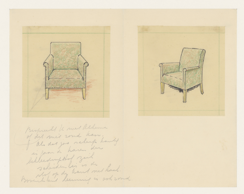 Meubelontwerpen: armstoel