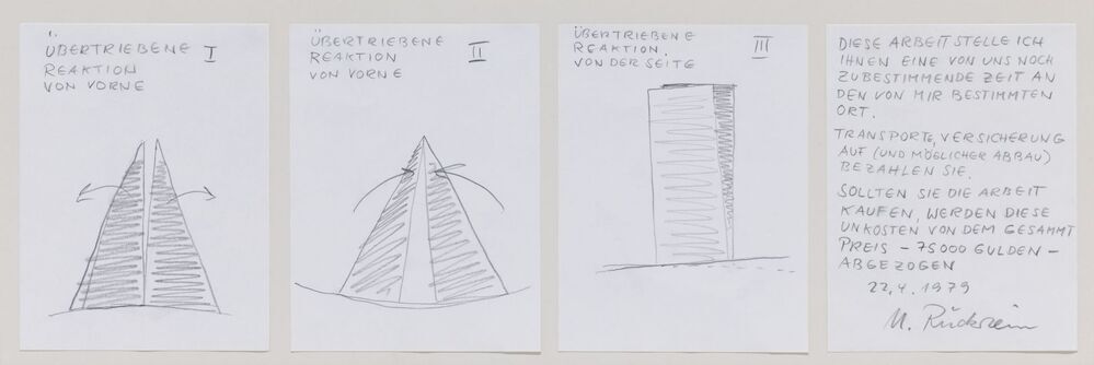 Ontwerptekening sculptuur Oosterpoort