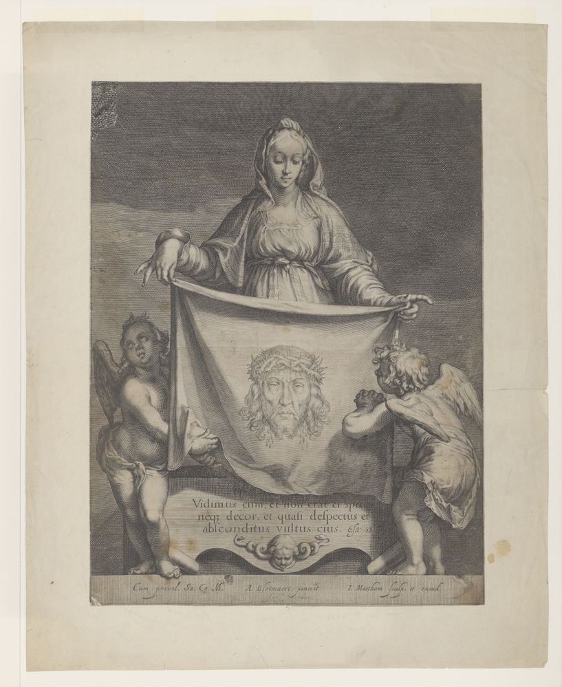 Hoofd van Christus op een doek