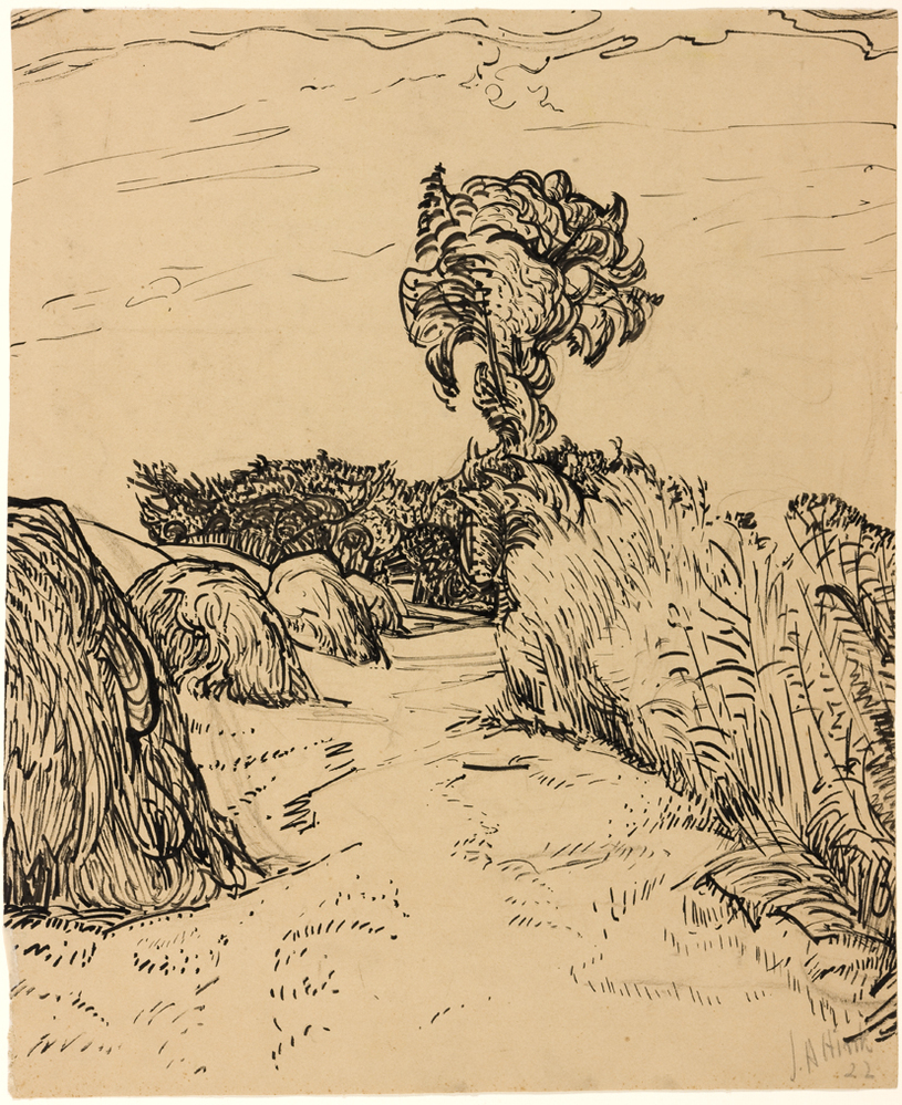 Hooibulten in landschap