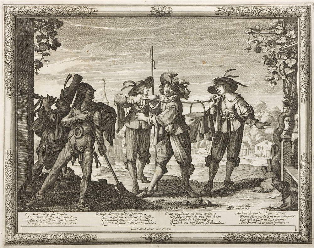 Wekken van het nieuwe echtpaar (serie: Le mariage à la campagne)