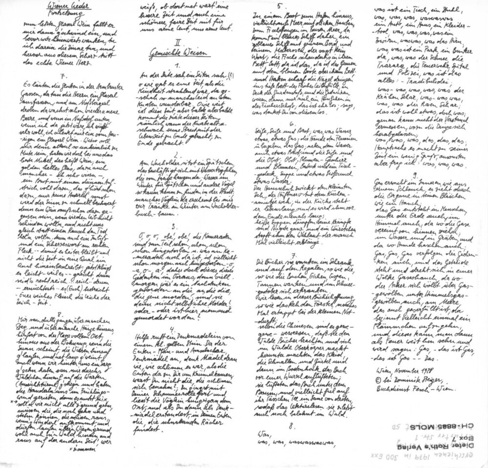 Wiener Lieder und Gemischte Weisen