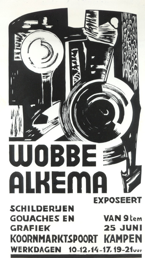 affiche: Wobbe Alkema exposeert (...)_, Kampen