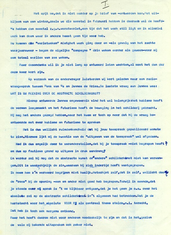 Publicatie:Brief Kampen 5 april 1961, 3 versies