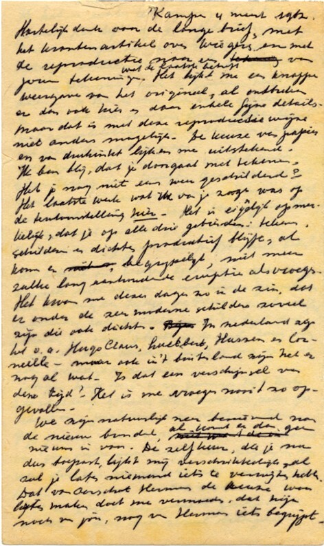 Publicatie:Brief Kampen 4 maart 1962