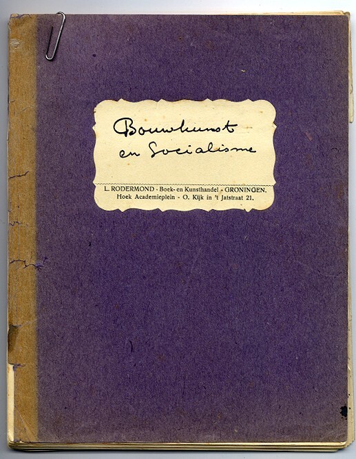 Publicatie: Bouwkunst en socialisme