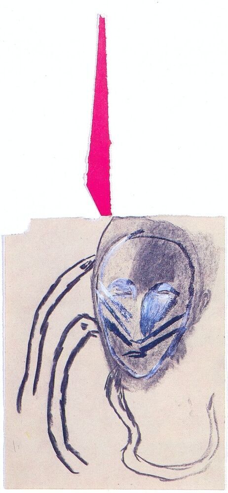 Ontwerp en lay-out affiche Mimmo Paladino, tekeningen 1976-1981, 1981-1982