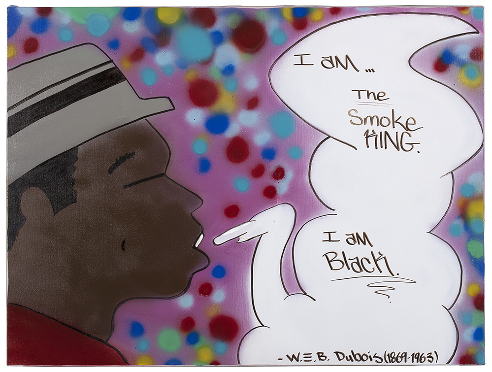 I am "the smoke king, I am black"