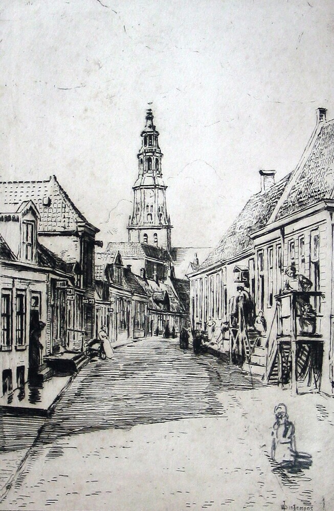 Driemolendrift met gezicht op de A-kerk