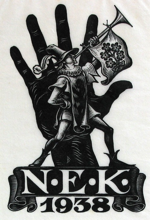 Embleem eerste lustrum N.E.K., 1938