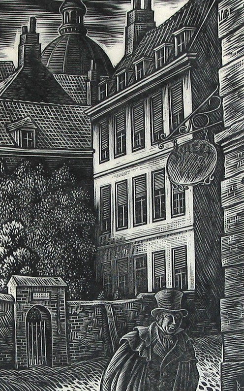 Het was zijn gewoonte na het middagmaal uit te gaan