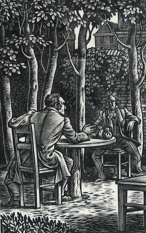 Vautrin in gesprek met Rastignac