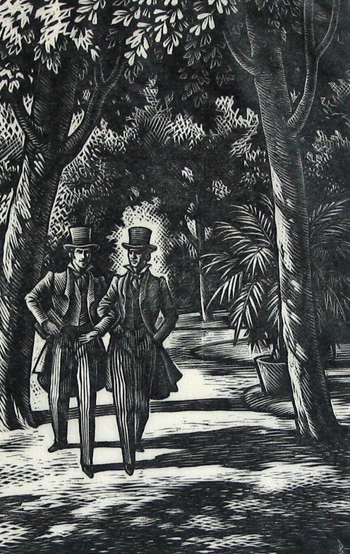 Rastignac en Bianchon in het Luxembourg