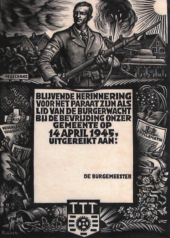 Herinneringsprent Burgerwacht