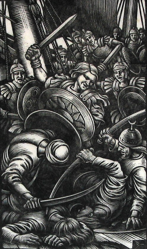 Gerbino vecht tegen de Saracenen