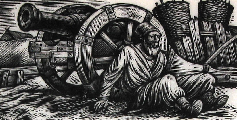 Wie zijn schuld niet betaalde werd met een ketting aan een kanon gebonden