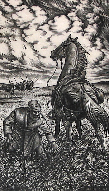 De oude Hetman begon in het gras naar zijn pijpje te zoeken