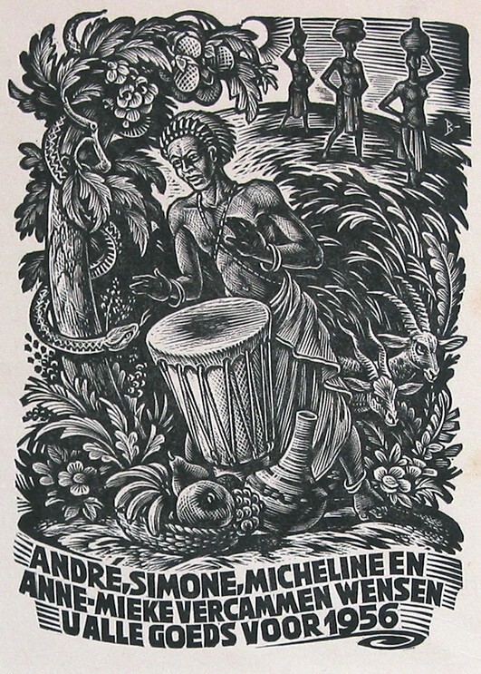 Nieuwjaarskaart fam. Vercammen