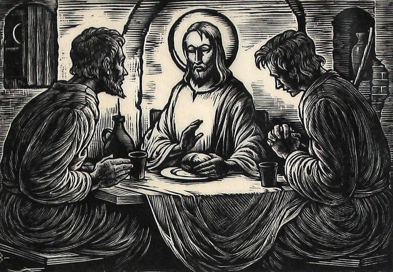 Christus en de Emmaüsgangers