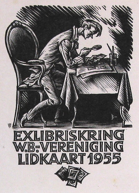 Lidkaart exlibriskring W.B.V.