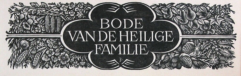Kop voor tijdschrift Bode van de Heilige Familie