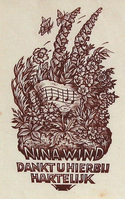 Bedankkaart Nina Wind