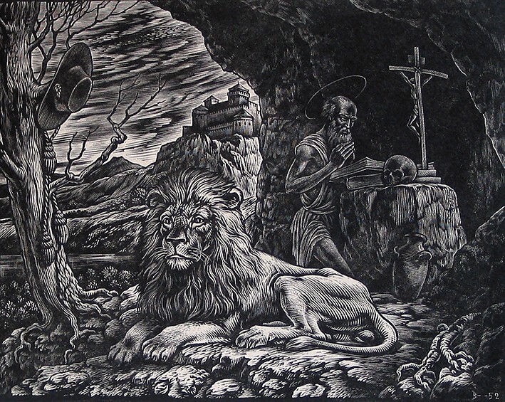 St. Hieronymus en de leeuw