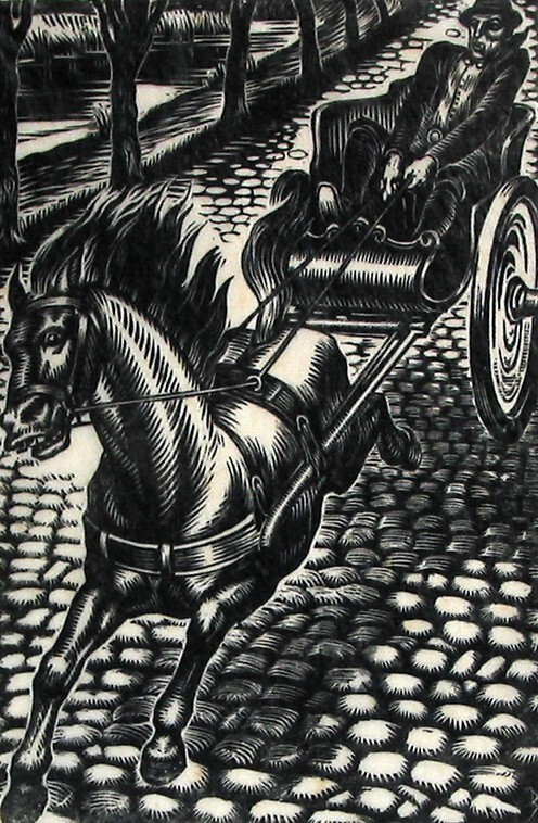 Smallegange rijdt met paard en sjees door de lucht