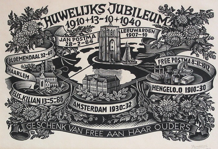 Huwelijksjubileum Jan Postma en Elis Kilian