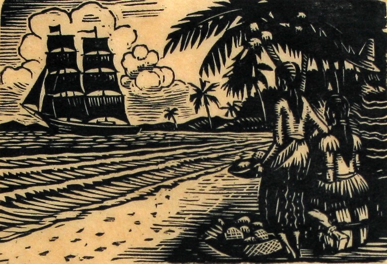 Het schip vertrekt van Curacao