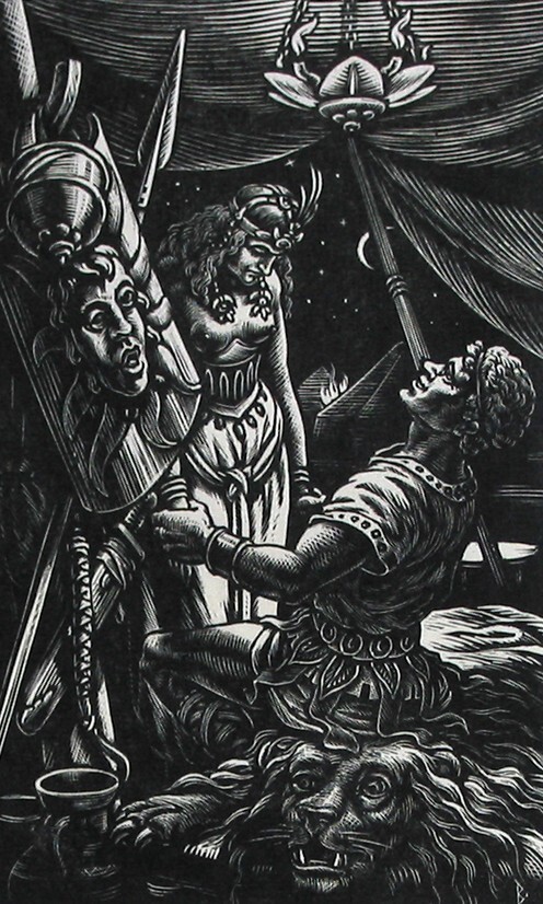 Matho ontvangt Salammbo in zijn tent